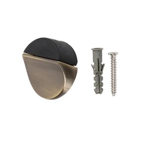 Durvju atbalsts Haushalt DS084, 1.7 cm, Ø 3.9 cm, plastmasa/gumija/tērauds, misiņa krās.