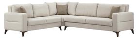 Kampinė sofa - lova Atelier Del Sofa Kristal 730MST1373, smėlio sp., 90 x 300 cm x 86 cm