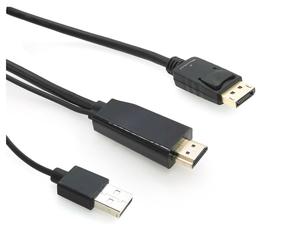 Kabelis MicroConnect HDMI-DP-CON2 HDMI / USB, Displayport, 2 m, juoda sp.