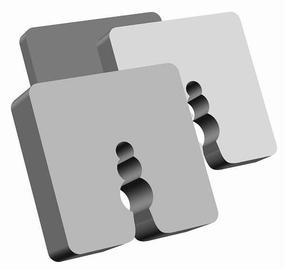 Stiprinājuma detaļas Klimas DW-5, 50 mm x 50 mm x 5 mm, 50 gab.