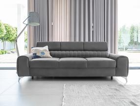 Sofa Laurence Nube 4, pilka sp., 97 x 261 cm x 105 cm