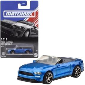 Rotaļlieta automašīna Mattel Matchbox Ford Mustang Convertible 2018, 1:64, zila krās.