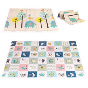 Коврик для игр EcoToys Alphabet, 200 см x 150 см, многоцветный