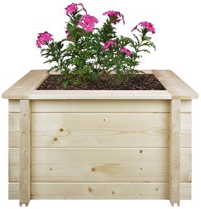 Puķu pods Timbela M616-1, koks, 58 cm x 58 cm, Ø 57 cm, koka krās.