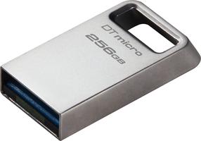 USB atmintinė Kingston DataTraveler Micro G2, sidabro sp., 256 GB