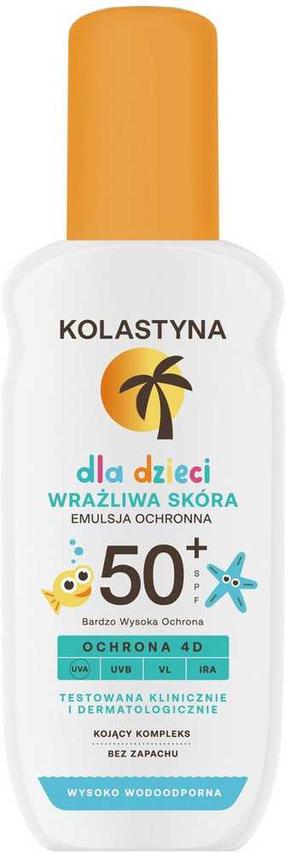 Līdzeklis iedeguma kopšanai ķermenim Kolastyna Sun Care For Children SPF50+, 150 ml