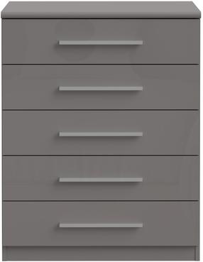 Komoda Forte PRUK212-M971, pilka sp., 88.5 cm x 41.6 cm x 69.9 cm