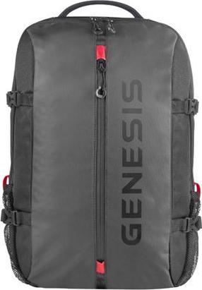 Portatīvā datora mugursoma Genesis Pallad410, pelēka krās., 15.6"