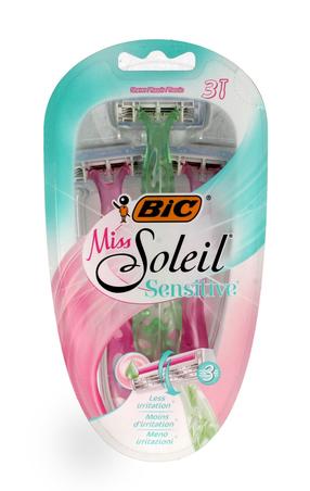 Skuveklis Bic Miss Soleil Sensitive, 3 gab