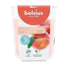 Свеча, ароматическая Bolsius True Scents Peach, 24 час, oранжевый цв.