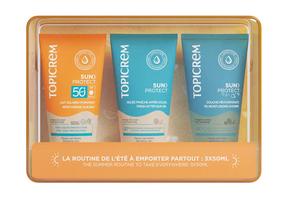 Līdzeklis iedeguma kopšanai ķermenim/sejai Topicrem The Summer Routine SPF50+, 150 ml