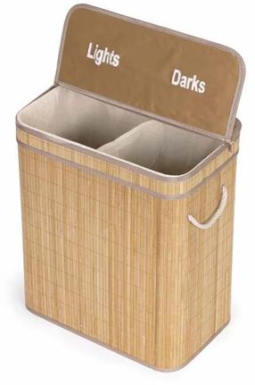 Skalbinių dėžė ModernHome AIE-49BO, 100 l, ruda sp., 33 cm x 52 cm x 61 cm
