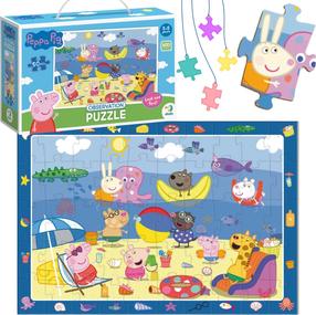 Dėlionė Dodo Peppa Pig Holidays, 31 cm x 45 cm, 50 vnt., įvairių spalvų