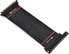 Ilgintuvas Thermaltake TT Premium PCI-E 4.0 Extender 200mm with 90 degree adapter PCI Express X16 Male, PCI Express X16 Female, 0.2 m, juoda sp.