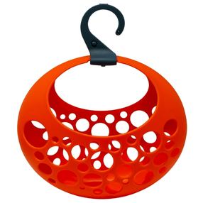 Veļas grozs, drēbju knaģiem Gio`style Love, 29 cm x 13 cm, plastmasa, oranža krās.