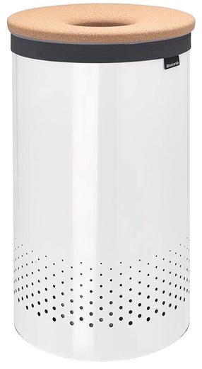Veļas kaste Brabantia Laundry Bin, 60 l, brūna krās./balta krās., 38 cm x 38 cm x 63.5 cm
