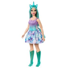 Lelle Mattel Barbie Unicorn, 29 cm, zaļa krās.