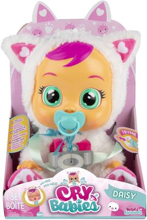 Lelle - jaundzimušais Tm Toys Cry Babies Daisy 91658, 31 cm, balta krās.
