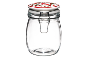 Банка Marjukka Strawberry 652938, 110 мм, 0.75 л, прозрачный цв.