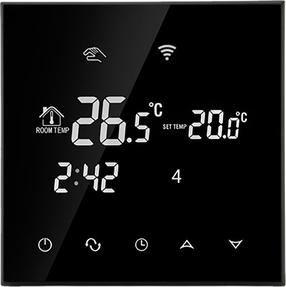 Programuojamas šildymo termostatas Thermoval TVT 30CS, įleidžiamas į sieną, 8.5 cm, 5 - 60 °C