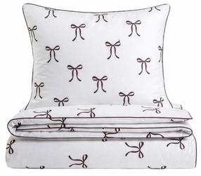 Voodipesukomplekt Homla Basic Vivienne 245451, pruun v./valge v., 50 x 60 cm, 160 x 200 cm, 3 os.