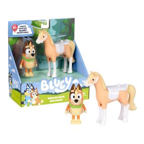 Набор фигурок Moose Toys Bluey Dragon Mum And Horse 93150, 2 шт., многоцветный
