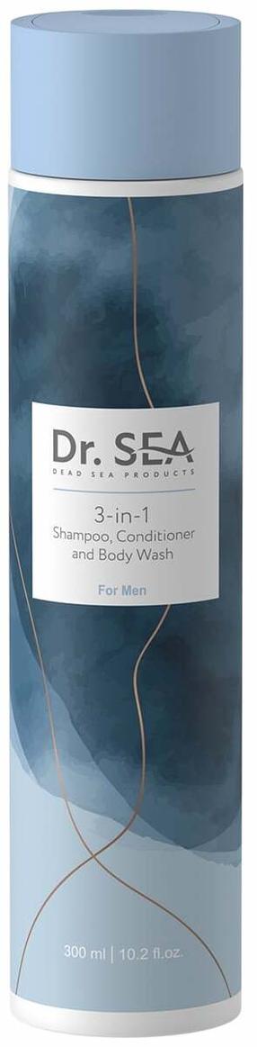 Dušas želeja un šampūns, kondicionieris Dr. Sea 3-in-1, 300 ml