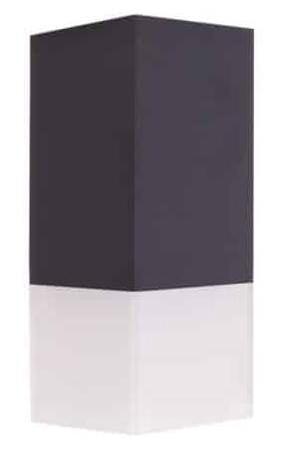 Sieninis lauko šviestuvas Su-Ma Cube Max, 20W, E27, IP44, juoda sp., 10 cm x 22 cm