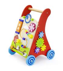 Vaikiškas stumdukas - vaikštynė VIGA Activity Baby Walker, įvairių spalvų