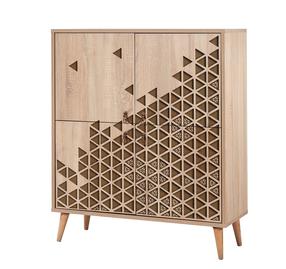 Spintelė Kalune Design Multilux 124, ruda sp., 36 cm x 95 cm x 111 cm