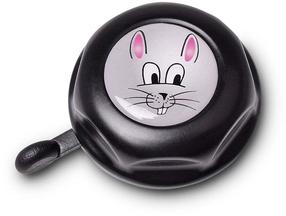 Велосипедный звонок RFR Junior Bunny BELL74, пластик/cталь, черный цв./серый цв.