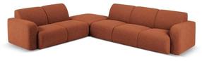 Kampinė sofa Micadoni Home Molino MIC_LC_L_101_F1_MOLINO4, ruda sp., kairinė, 315 x 250 cm x 72 cm