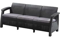 Lauko sofa Keter Corfu, pilka sp., 182 cm x 70 cm x 79 cm