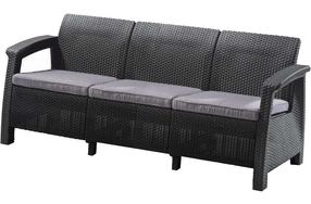 Lauko sofa Keter Corfu, pilka, 182 cm x 70 cm x 79 cm