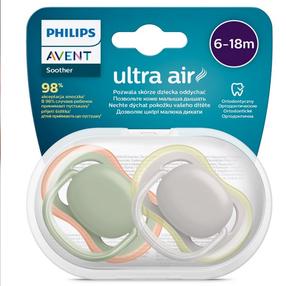 Luttide komplekt Philips Avent Ultra Air Neutral, 6+ kuud, roheline v./oranž v./violetne v.