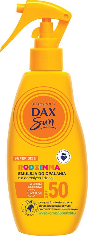 Päevituse hooldusvahend keha jaoks Dax Sun Spray Family SPF50, 200 ml