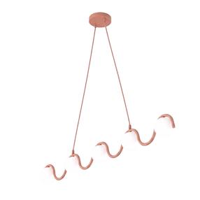 Valgusti lagi Emibig Sinus, G9, 5 x 8 W, valge v. / roosa v., 10 x 10 cm