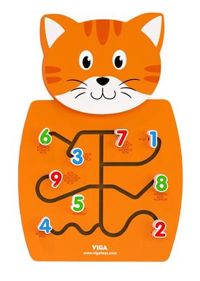 Attīstoša rotaļlieta VIGA Wall Kitten Matching Numbers 50676