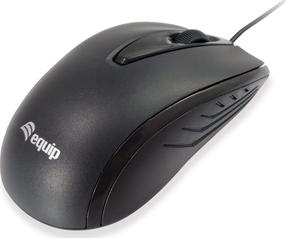 Kompiuterio laidinė pelė Equip Office 245107, usb / ps/2 laidas, juoda sp.