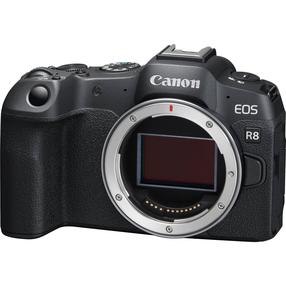 Beveidroninis fotoaparatas Canon EOS R8 + RF 50mm F1.8 STM + Mount Adapter EF-EOS R, juoda sp.