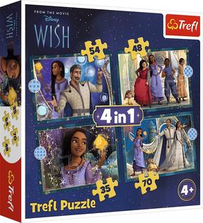 Dėlionė 4in1 Trefl Wish Dream Come True, 20.5 cm x 28.5 cm, 207 vnt., įvairių spalvų