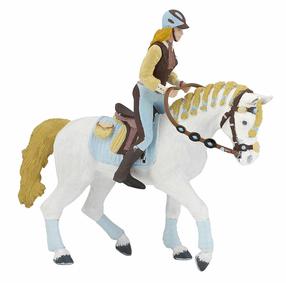 Mängukujuke Papo Trendy Riding Womens Horse 427476, 14.5 cm, mitmevärviline