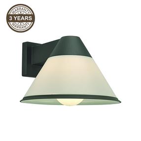 Sieninis lauko šviestuvas Domoletti Rocco, 60W, E27, IP44, juoda sp., 23 cm x 17 cm