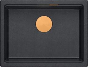 Köögivalamu GraniteQ Logan 100, graniit, 59.5 cm x 45 cm x 21.5 cm, black diamond v.