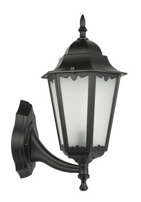 Āra sienas lampa Su-Ma Retro Classic II, 60W, E27, IP43, melna krās., 23 cm x 45 cm