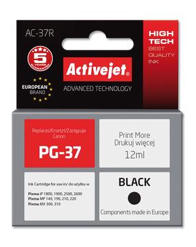 Tintes printera kasetne ActiveJet Premium PG-37, melna krās., 12 ml