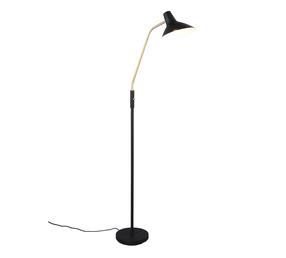 Stāvlampa Trio, 10 W, E27, zelta krās./melna krās.