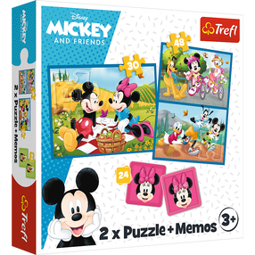 Puzle 2in1 Trefl Mickey-Mouse 93344T, 20.5 cm x 27.5 cm, 78 gab., daudzkrāsaina
