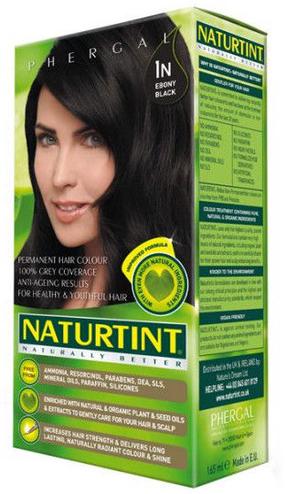 Plaukų dažai Naturtint Phergal, ebony black n sp., 1N, 165 ml