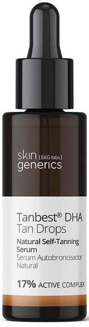 Savaiminio įdegio serumas veidui Skin Generics Tanbest DHA Tan Drops, 30 ml